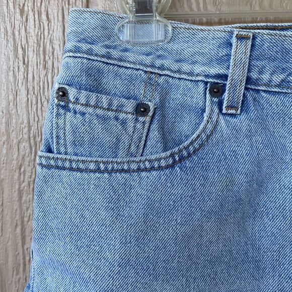Levi's Women's Red Tab Light Wash Jean Shorts, Size 9 Jr, Vintage Early 90s - Picture 3 of 8